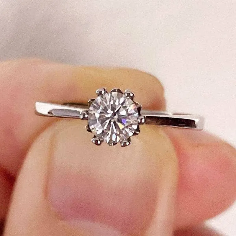 0.5ct Round Cut Diamond Engagement Ring