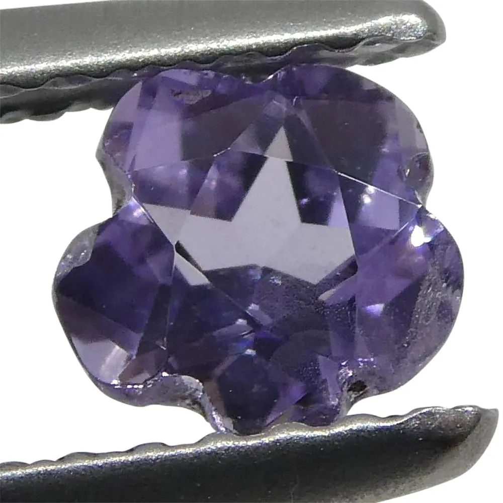 0.65ct Violet Sapphire Flower