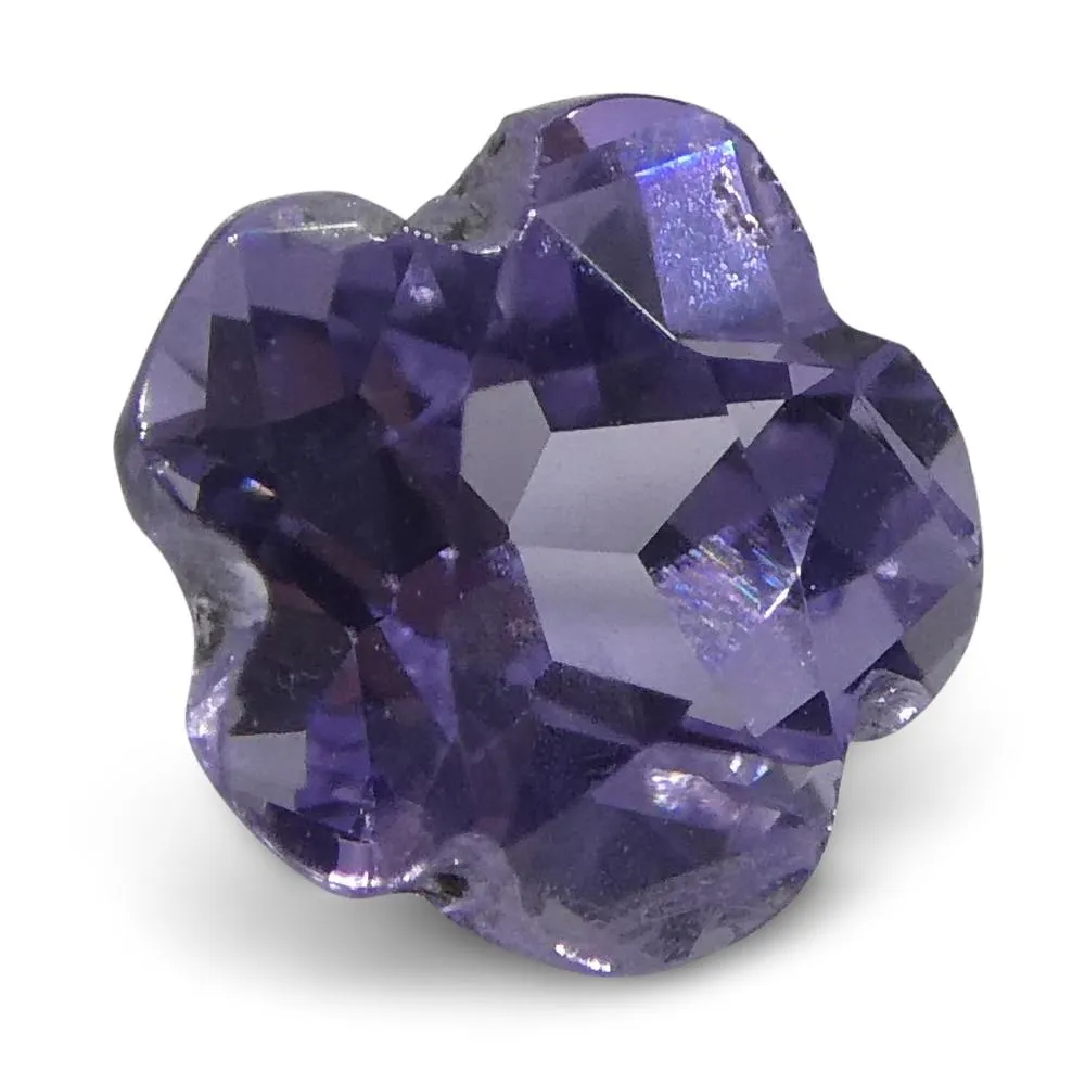 0.65ct Violet Sapphire Flower
