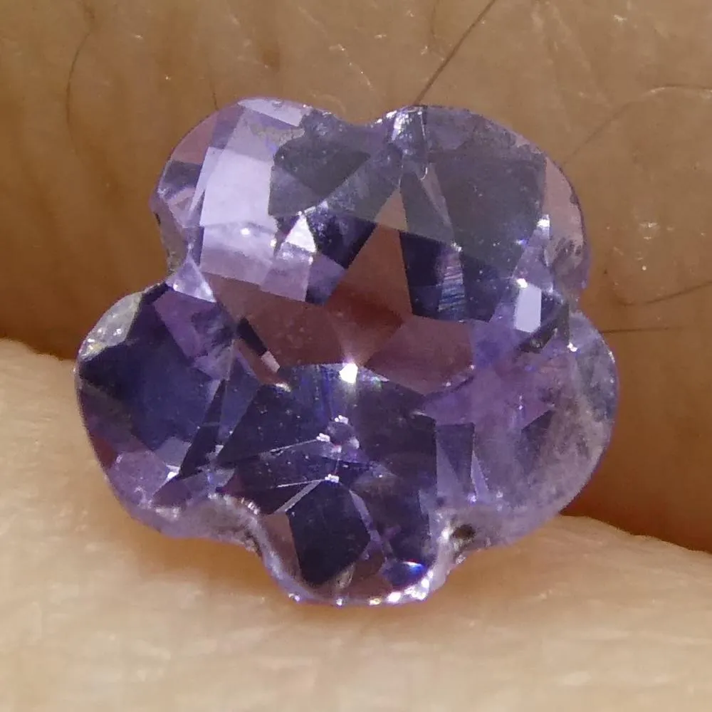 0.65ct Violet Sapphire Flower
