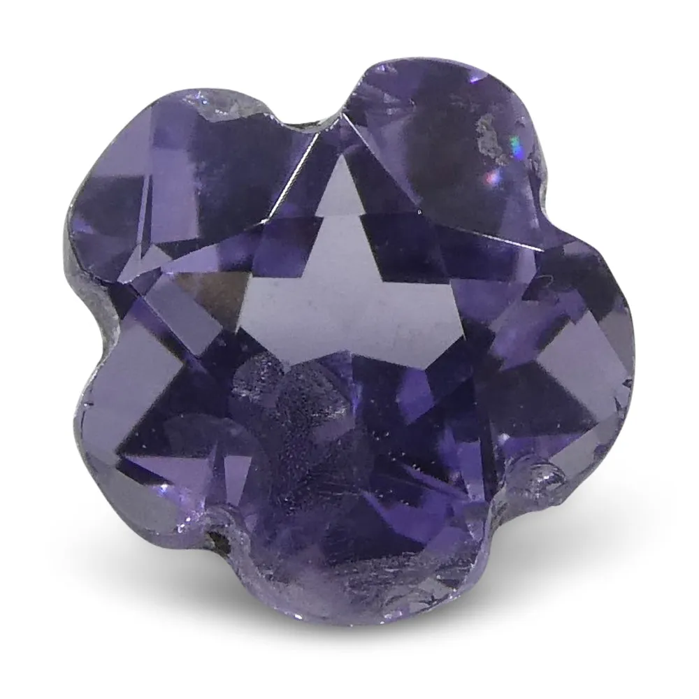 0.65ct Violet Sapphire Flower
