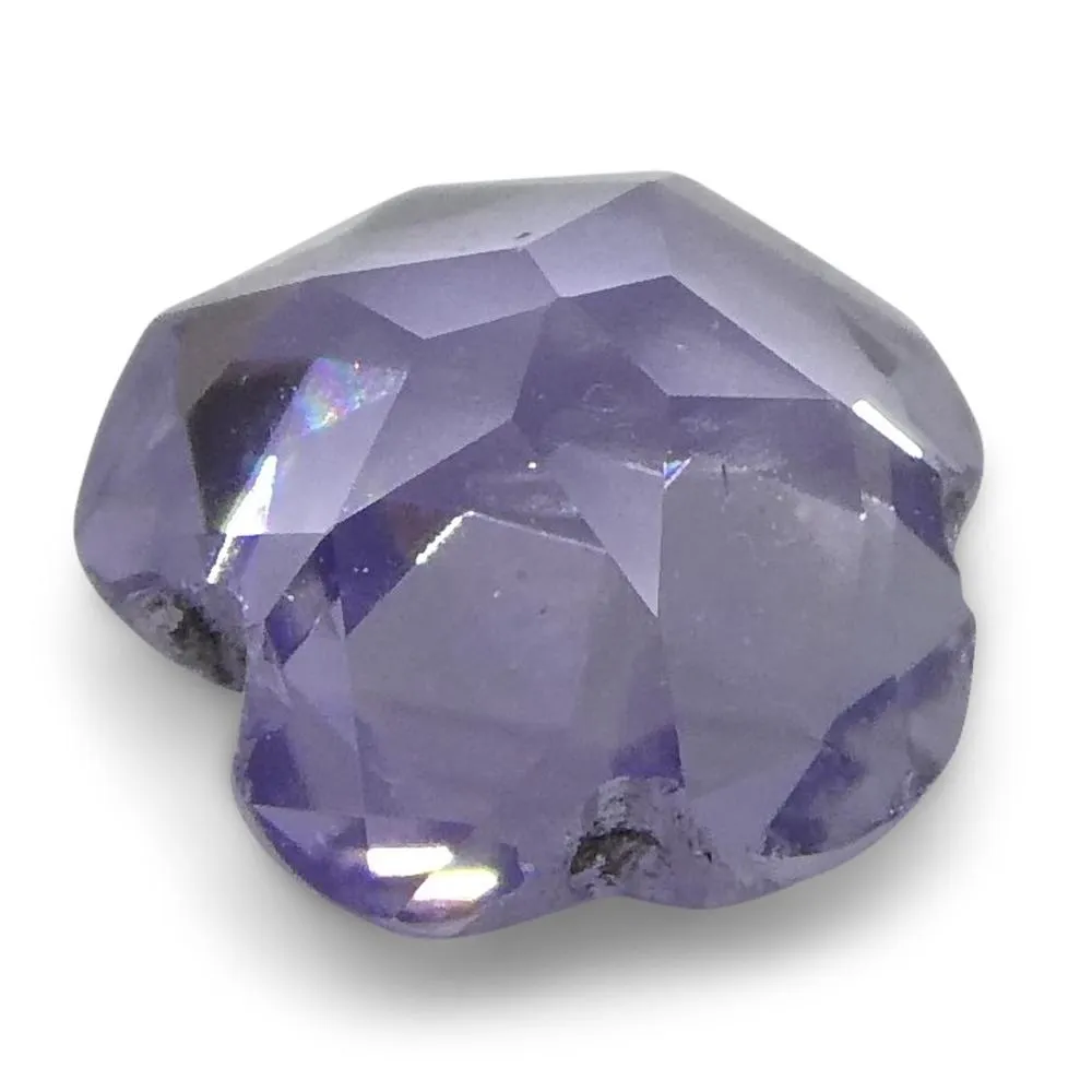 0.65ct Violet Sapphire Flower