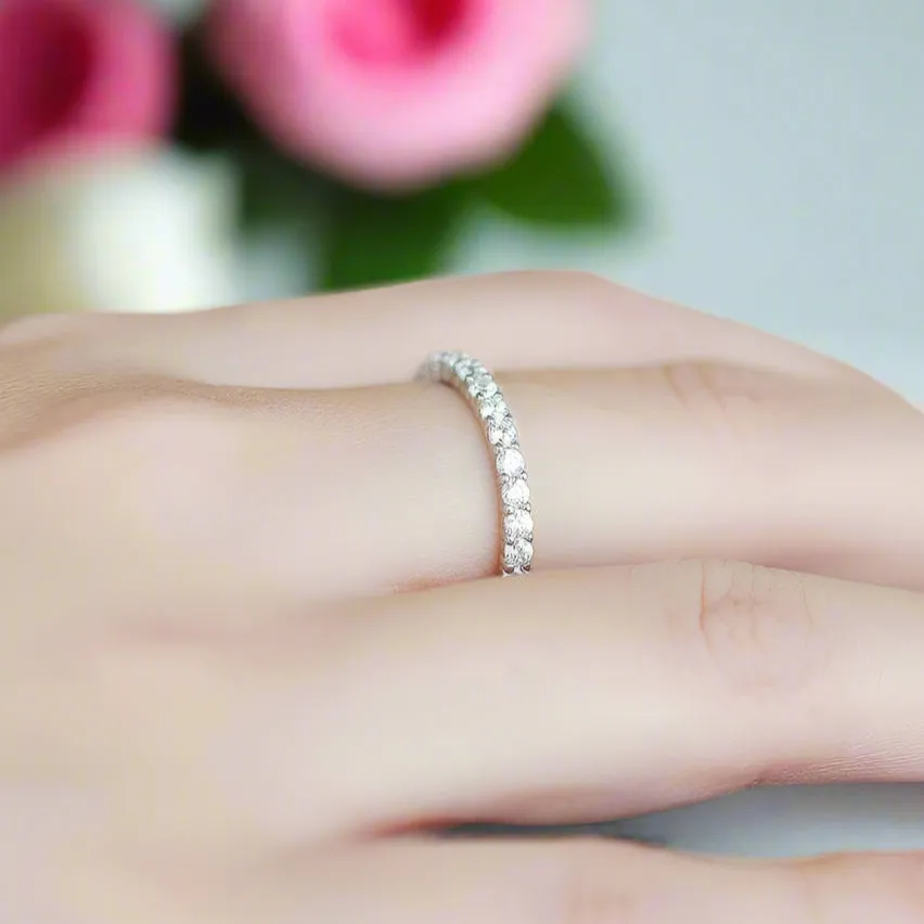0.87Ct 2mm Diamond Band