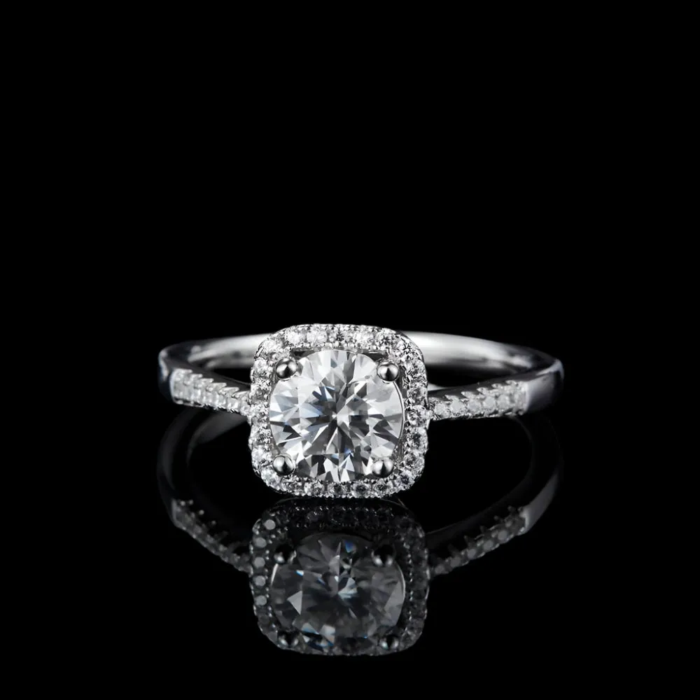 1.0Ct 6.5mm Diamond Engagement Ring
