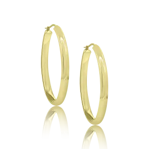 14K Gold Becket Hoops