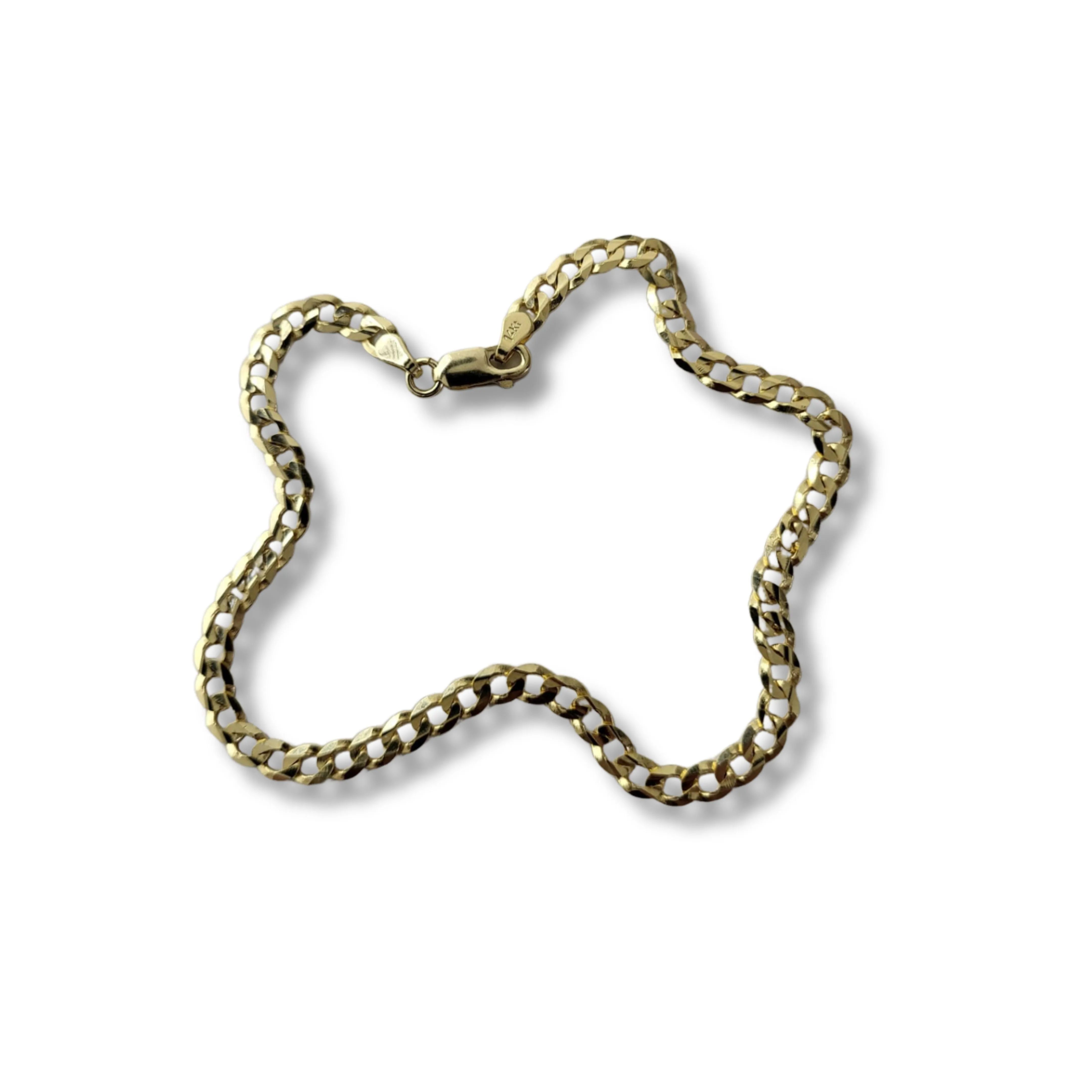 14K Yellow Gold Curb Anklet