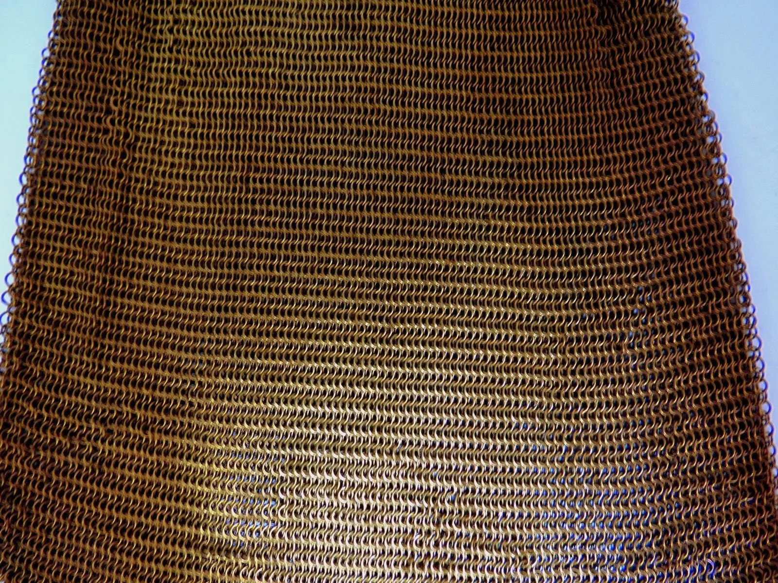 14KT GOLD PURSE LADIES VINTAGE 1.00ct SAPPHIRE DIAMONDS FLEX MESH STRAP HANDLE