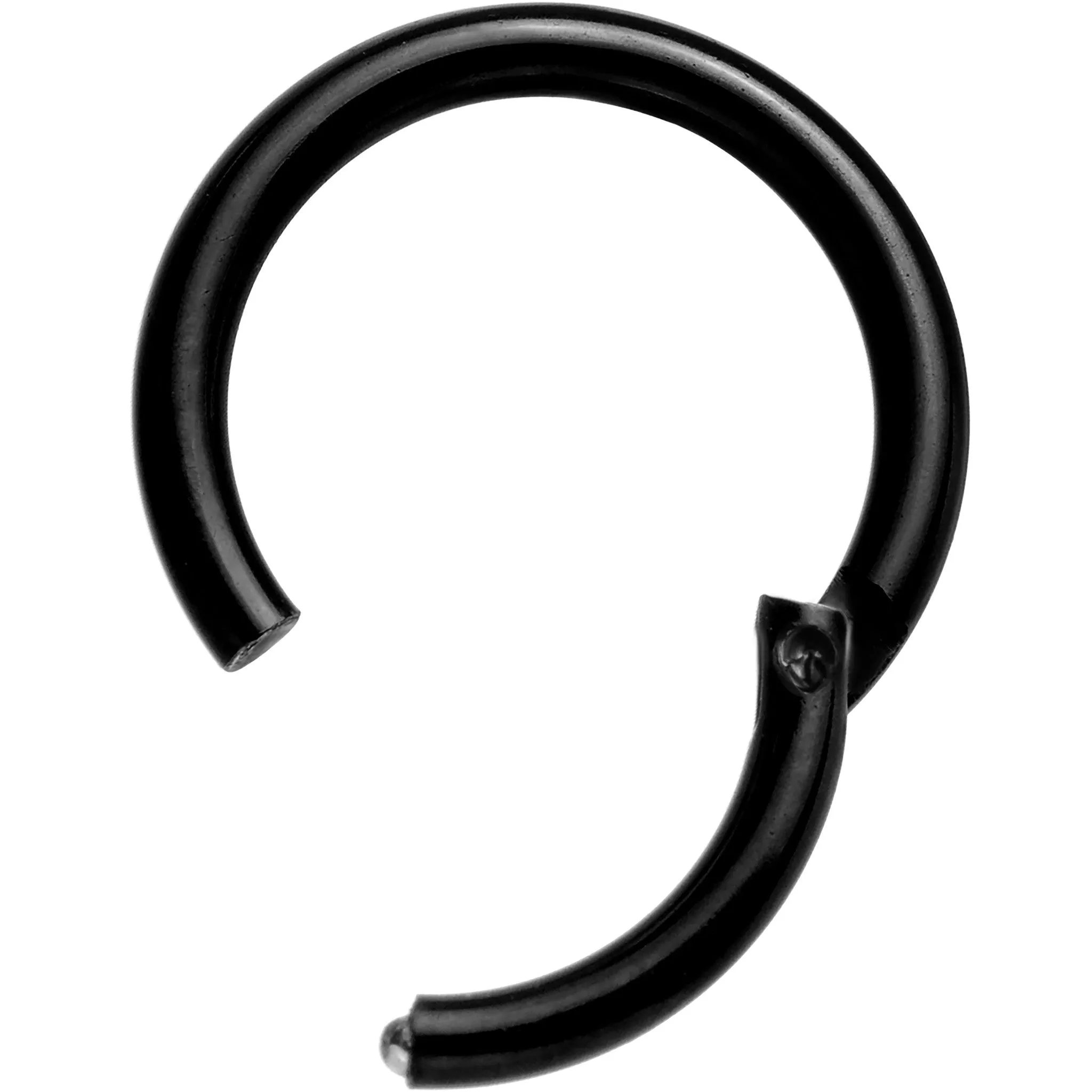16 Gauge 5/16 Black Anodized Hinged Segment Ring