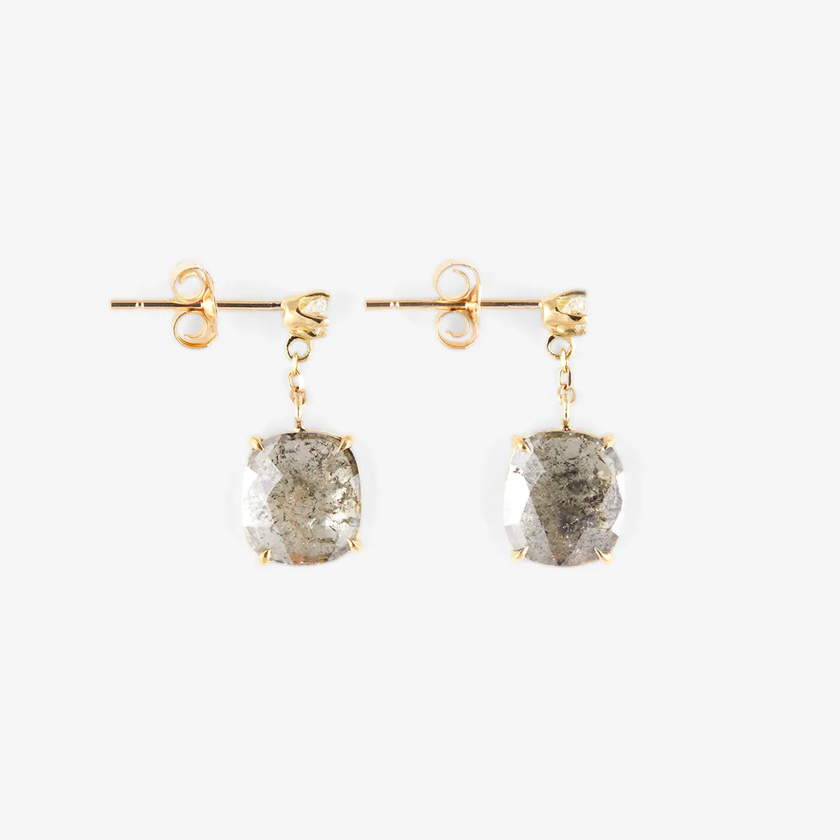 1.78 Carat One-of-a-Kind Diamond Slice Earrings | CE8-OOAK