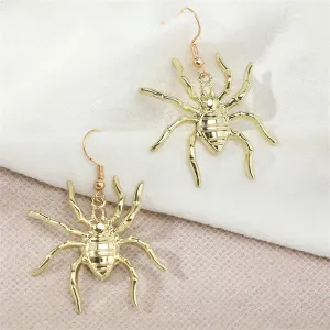 18K Gold-Plated Spider Drop Earrings
