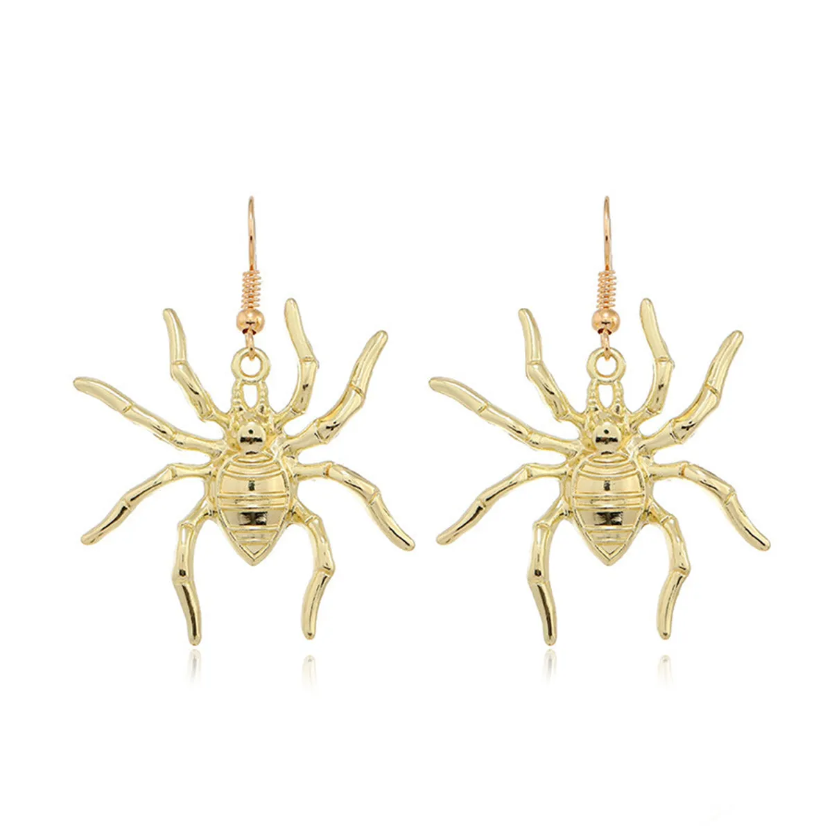 18K Gold-Plated Spider Drop Earrings