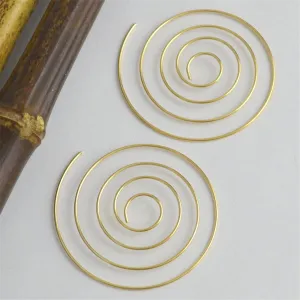 18K Gold-Plated Vortex Hoop Earrings