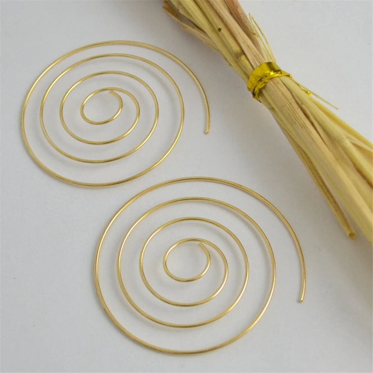 18K Gold-Plated Vortex Hoop Earrings