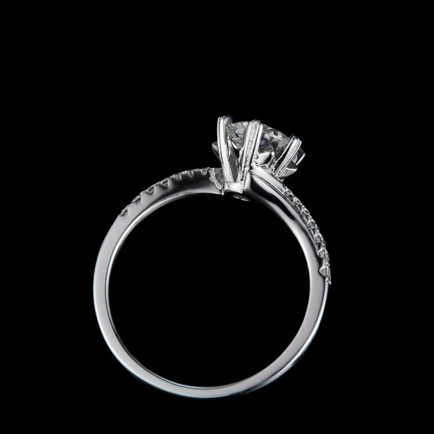 1Ct VVS1 Snowflake Diamond Engagement Ring