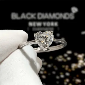 2 Carat Diamond Heart Engagement Ring