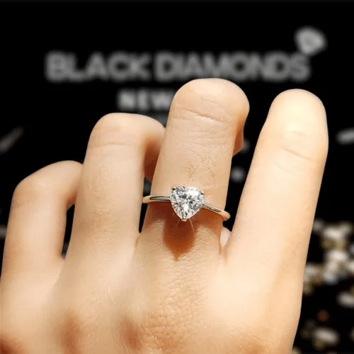 2 Carat Diamond Heart Engagement Ring