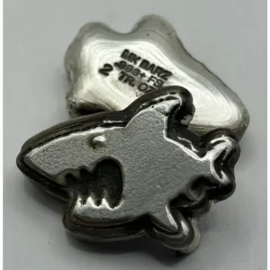 2 Oz MK BarZ "Sharky" Hand Poured .999 FS