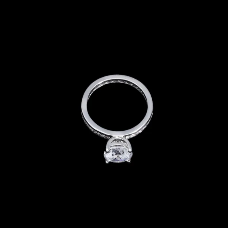 2.00Ct 8mm EF Color Diamond Wedding Ring