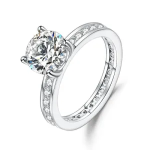 2.00Ct 8mm EF Color Diamond Wedding Ring