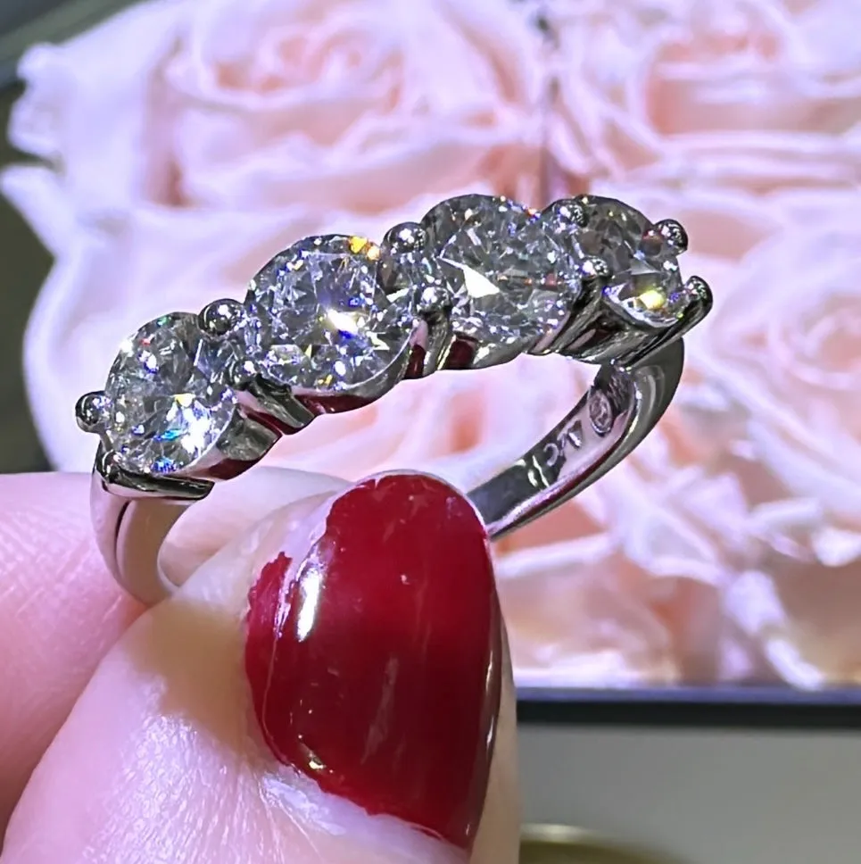 2.00ct t.w. Four Stone Diamond Anniversary Ring
