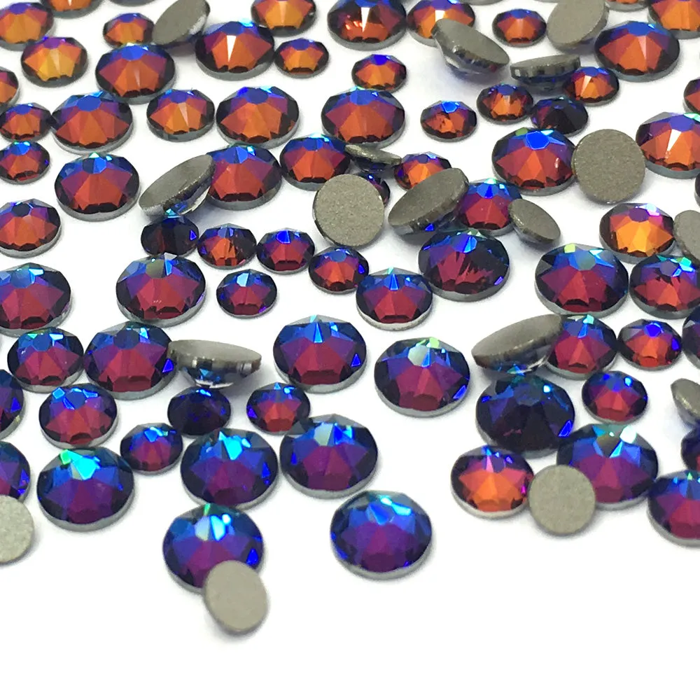 2058 & 2088 Swarovski Flatback No Hotfix Mix Sizes, Crystal Meridian Blue (001 MBL)