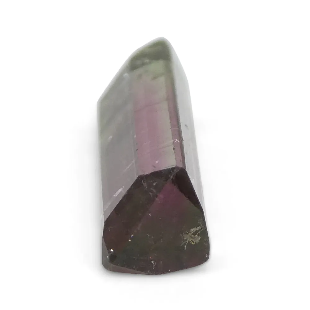2.19ct Emerald Cut Pink & Green Bi-Colour Tourmaline