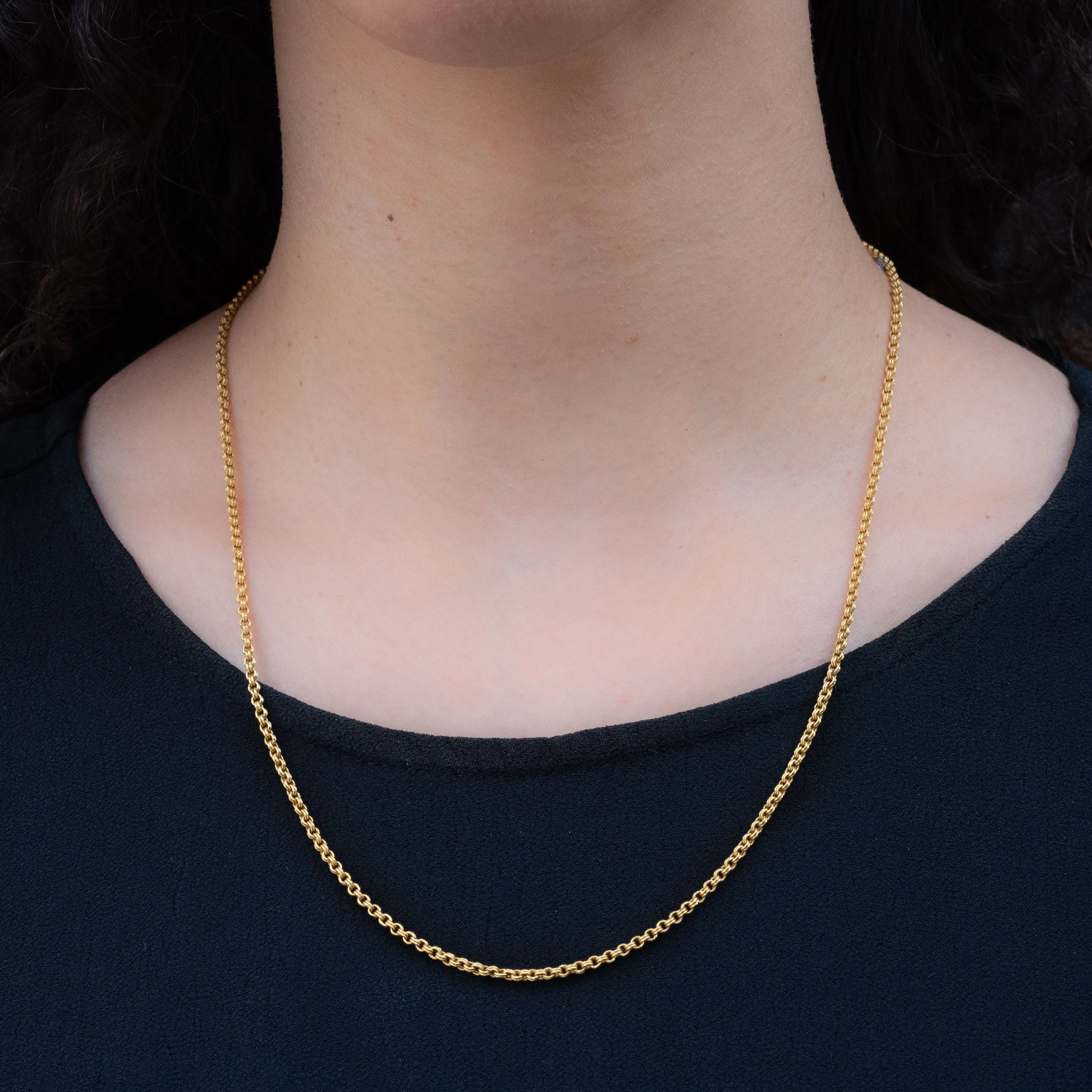 22 Karat Double Cable-Link Chain