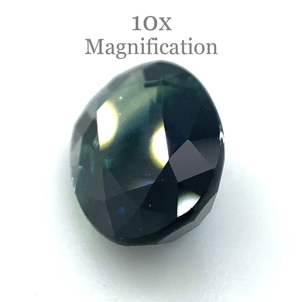 2.76ct Oval Blue and Green Parti Sapphire from Australia Unheated
