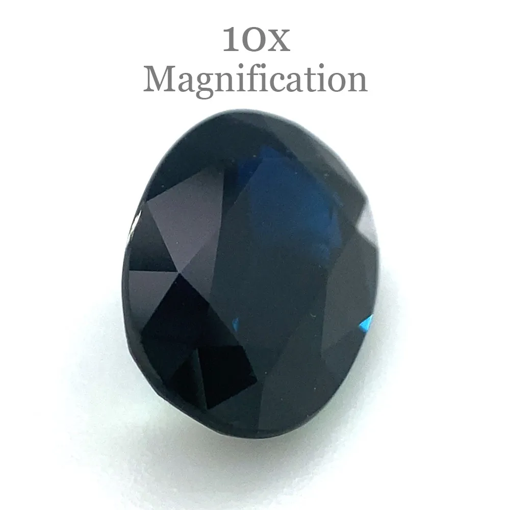 2.76ct Oval Blue and Green Parti Sapphire from Australia Unheated
