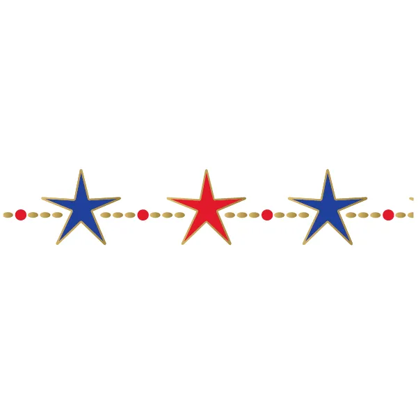 4th Of July: Stars Bracelet