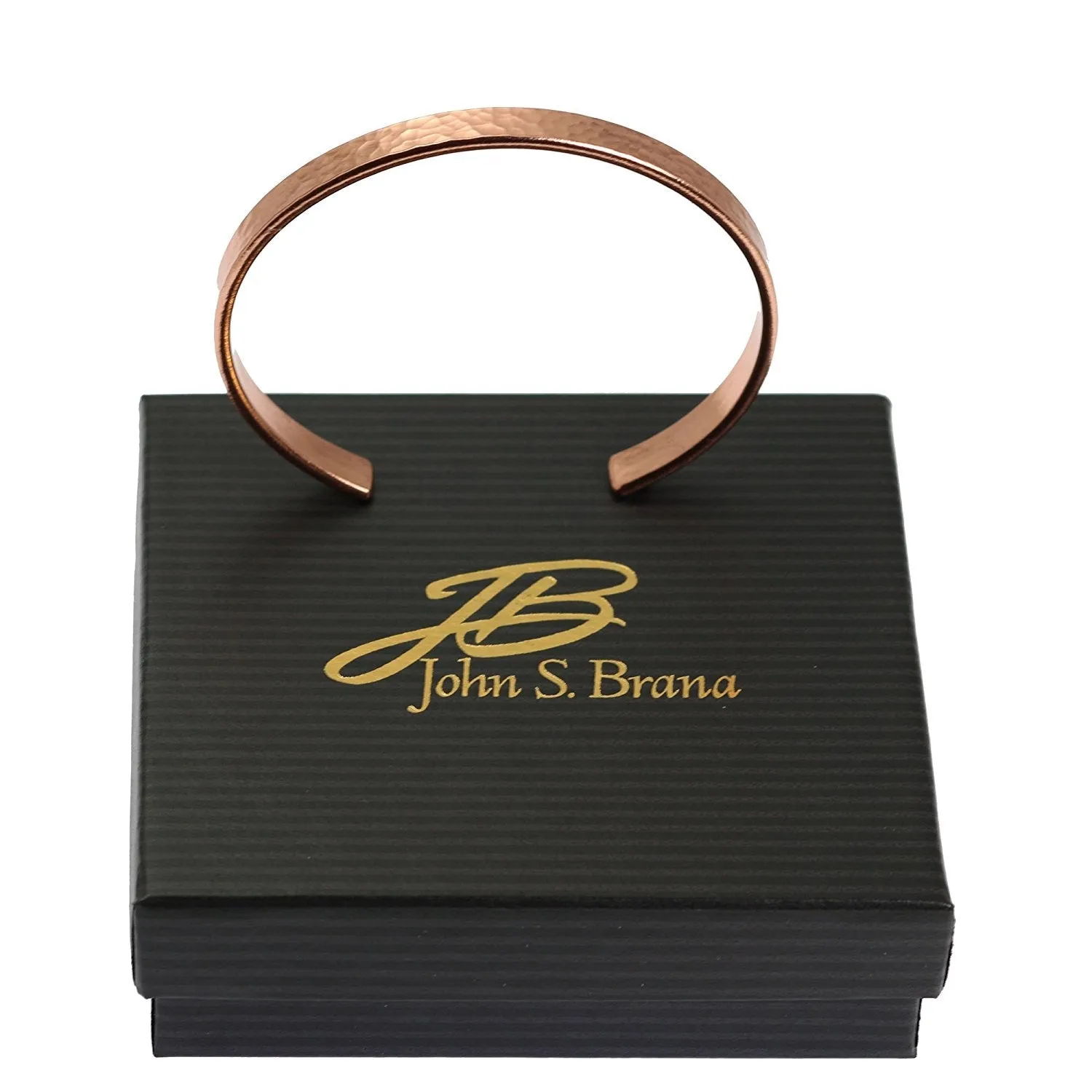 5mm Wide Hammered Copper Cuff Bracelet