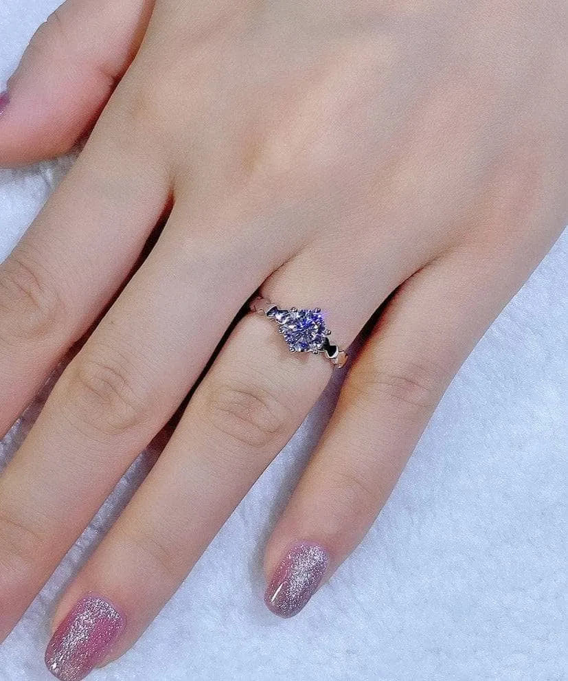 6.5mm 1ct Round Cut Diamond Upscale Adjustable Engagement Ring