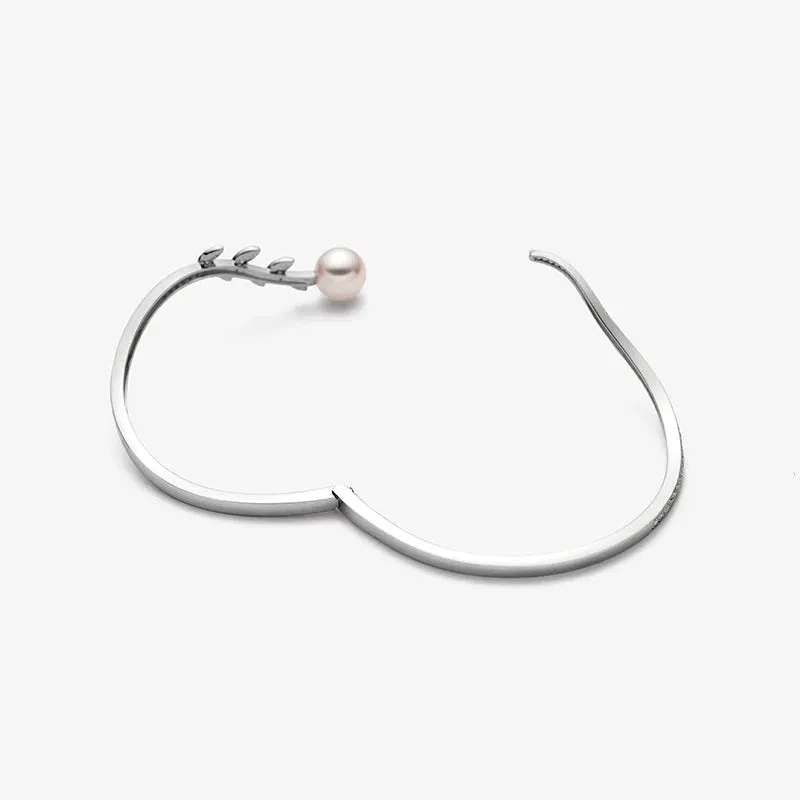 Akoya Pearl 18K Sycamore Leaves Bracelet