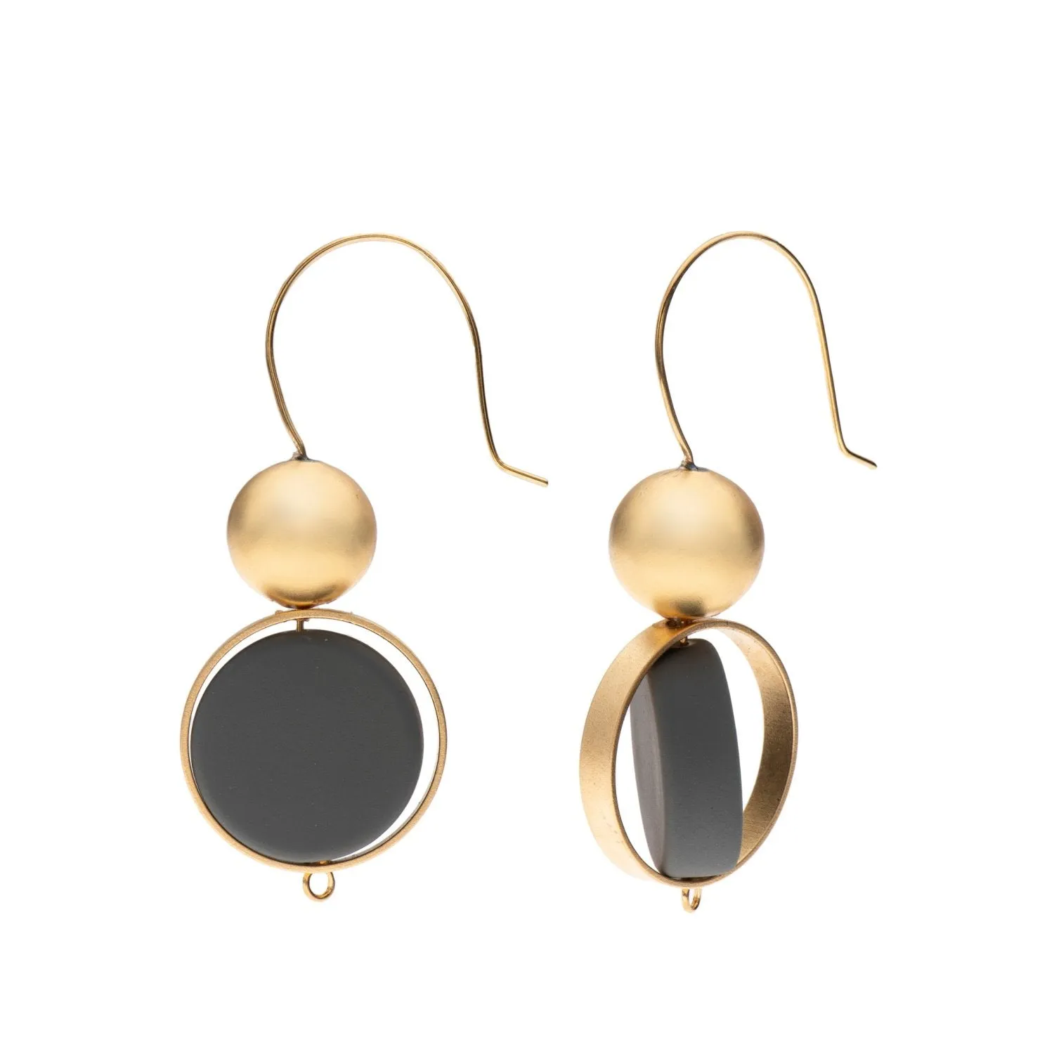 Alice Sterling Silver & Black Earrings