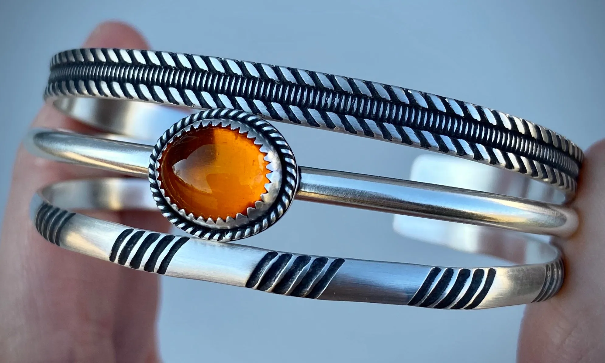 Amber Stacker Cuff Set