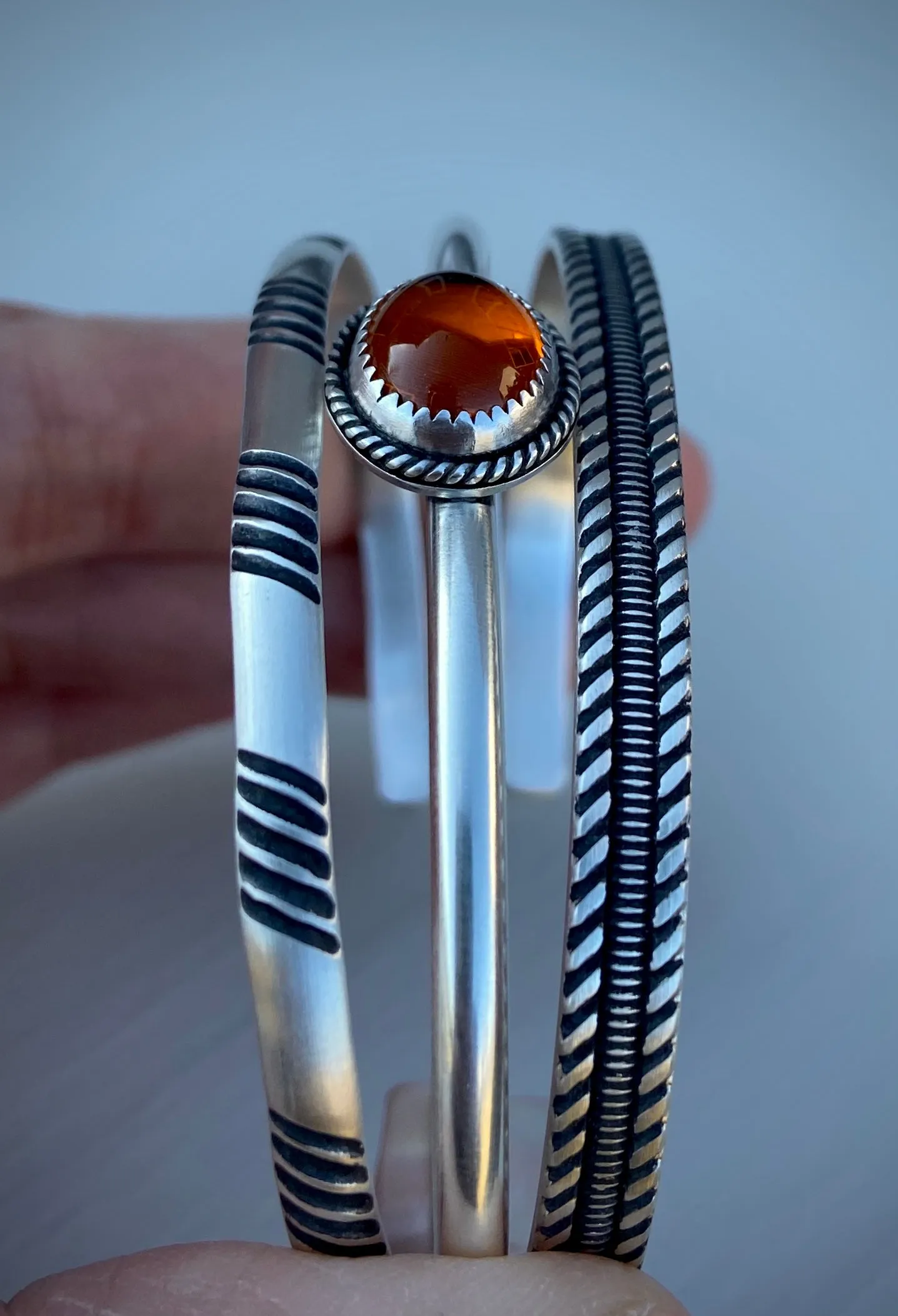Amber Stacker Cuff Set