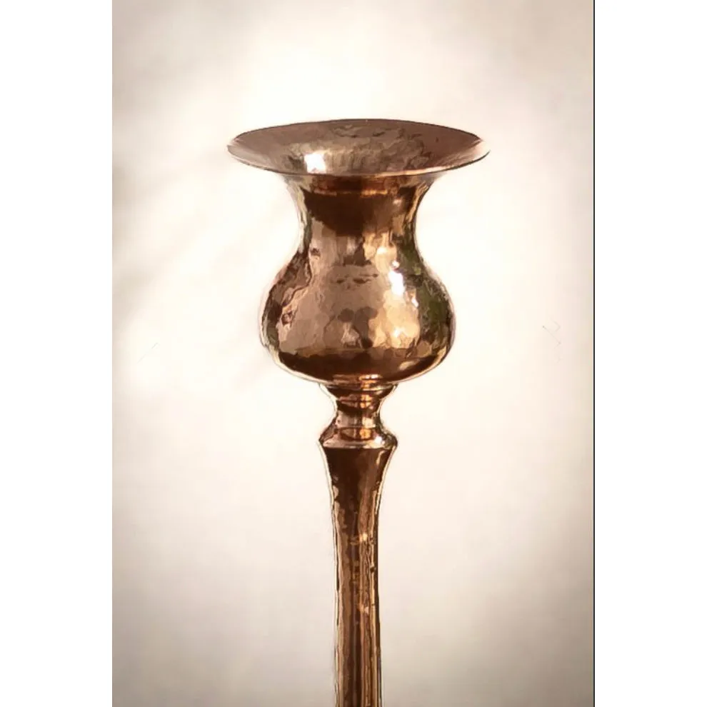 'Ancient'  Forged Candleholders ~ sold as a pair