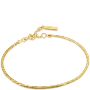 Ania Haie Smooth Operator Snake Chain Gold Bracelet