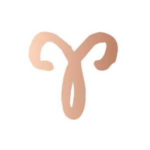 Aries in Rose Gold