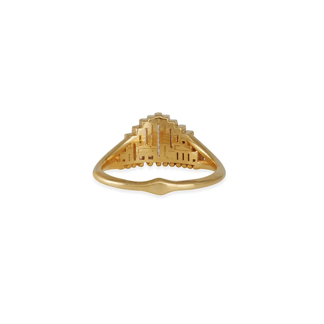 Artëmer - Art Deco Baguette Diamond Cluster Ring