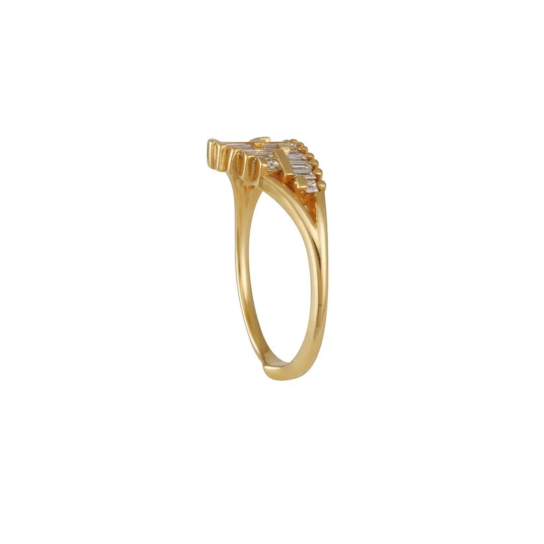 Artëmer - Art Deco Baguette Diamond Cluster Ring