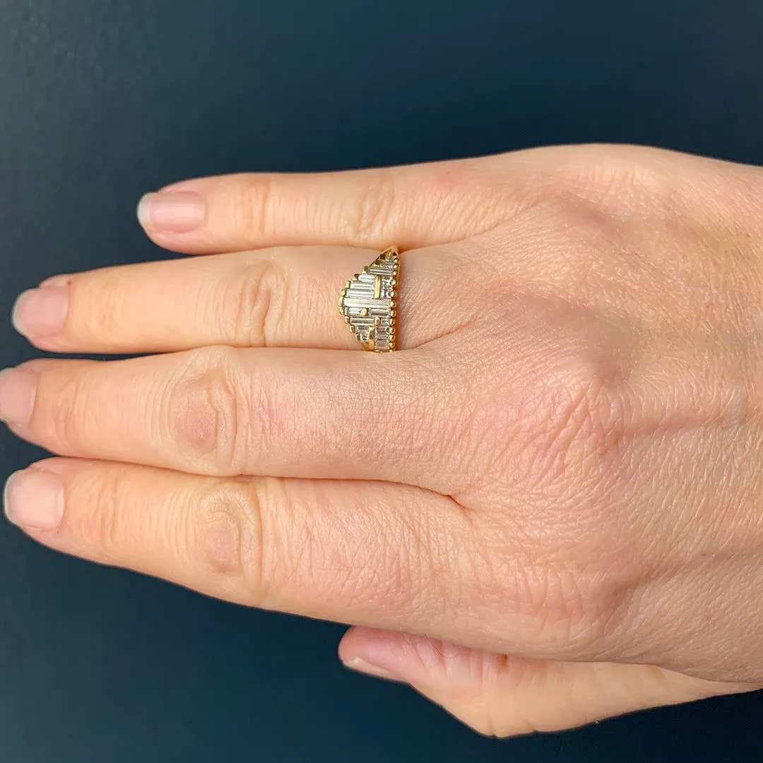 Artëmer - Art Deco Baguette Diamond Cluster Ring
