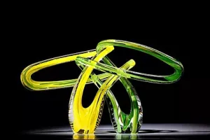 Aurora Embrace Glass Sculpture