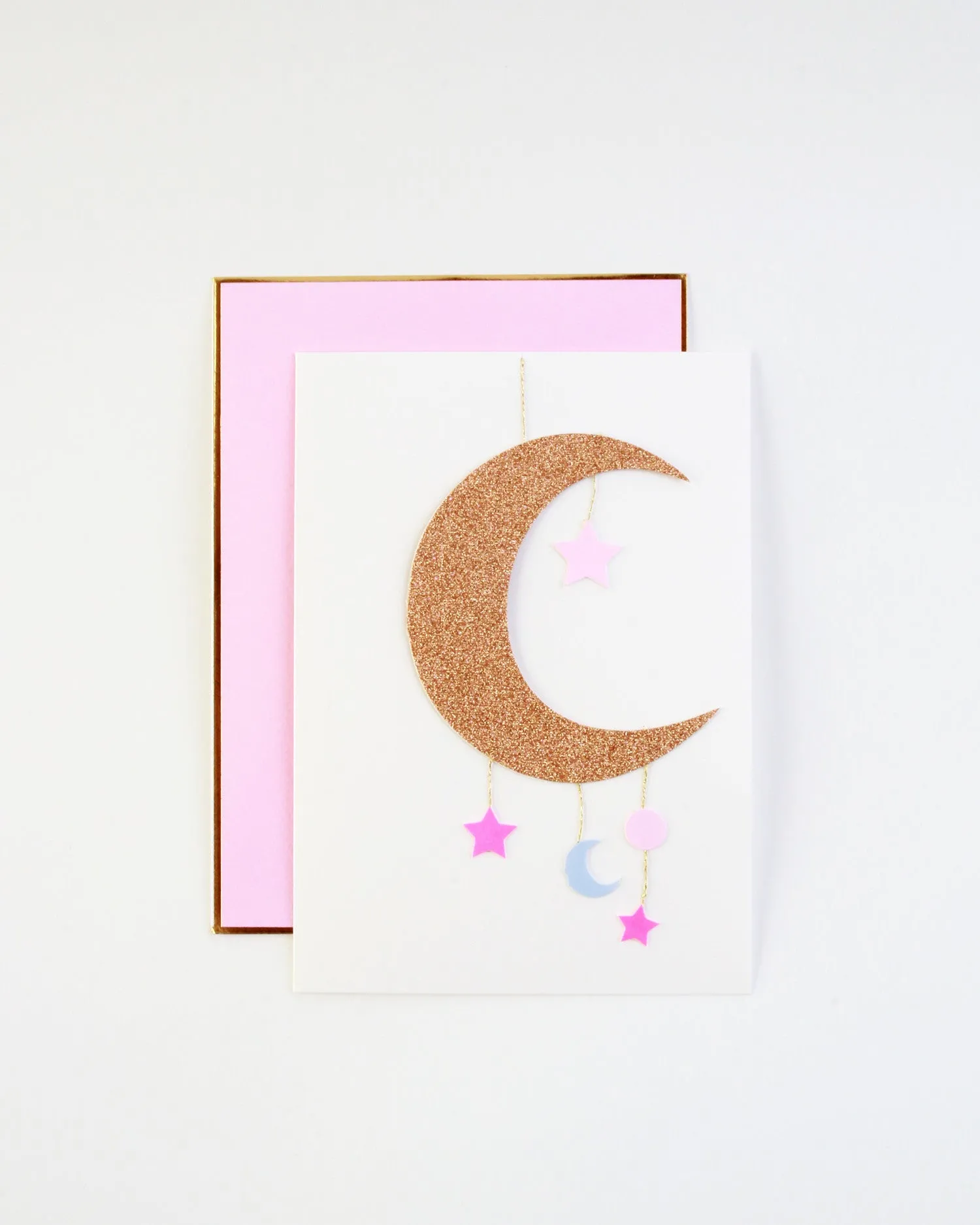 Baby Girl Mobile Greetings Card