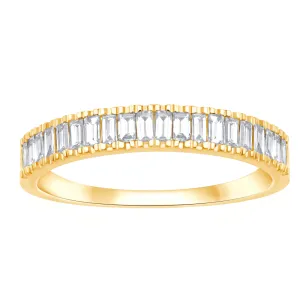 Baguette Ring with 0.35ct of Diamonds in 9ct Yellow Gold