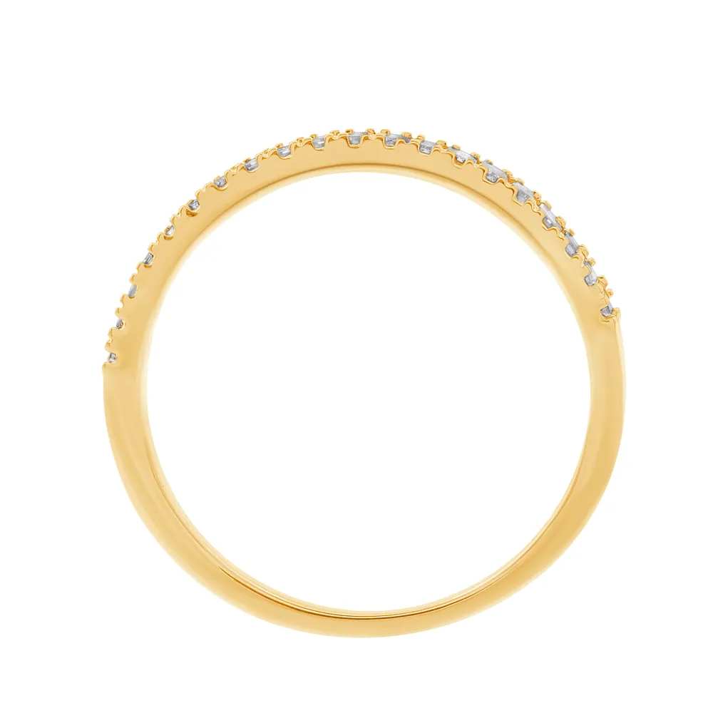 Baguette Ring with 0.35ct of Diamonds in 9ct Yellow Gold