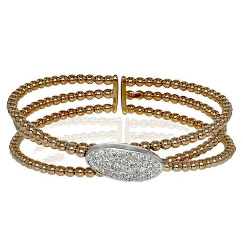 Bangle in 18k Gold with Diamonds