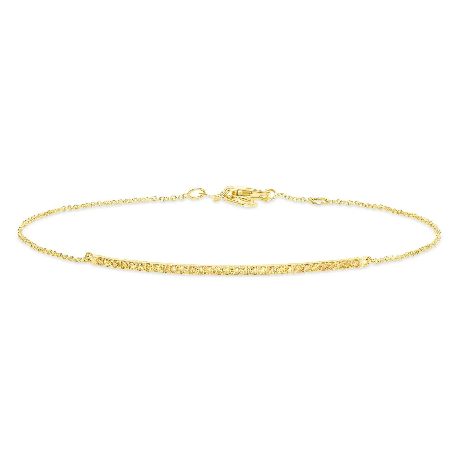 Barrette Bracelet Champagne Diamonds
