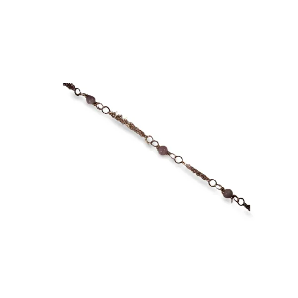 Beautiful Sterling 925 Silver Purple Agate Bracelet