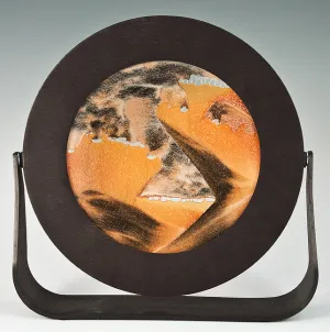 Black Anodized Metal Exotic Sand Sculpture